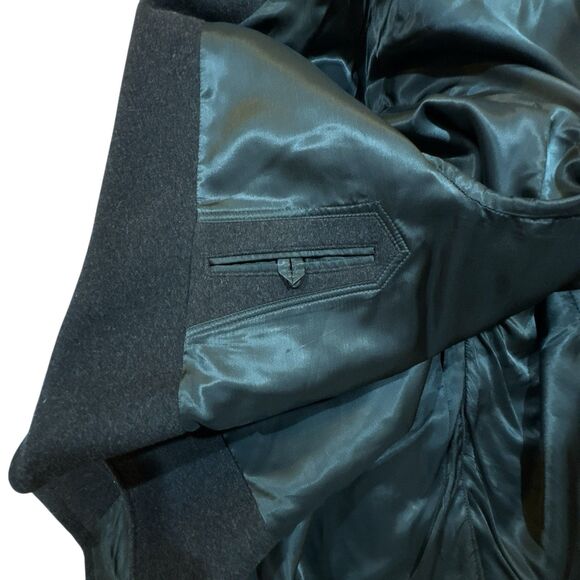 Il Telaio Mens Cashmere Wool Coat Sz 40R Charcoal Gray Luxury Business Old Money - Picture 10 of 16